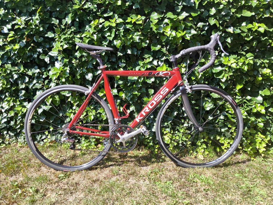 Rower KROSS szosa kolarzówka 2x8 SHIMANO, carbonowy widelec i sztyca