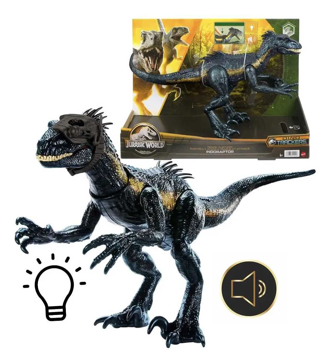 Динозавр Индораптор звук, свет Jurassic World Indoraptor Dinosa Mattel