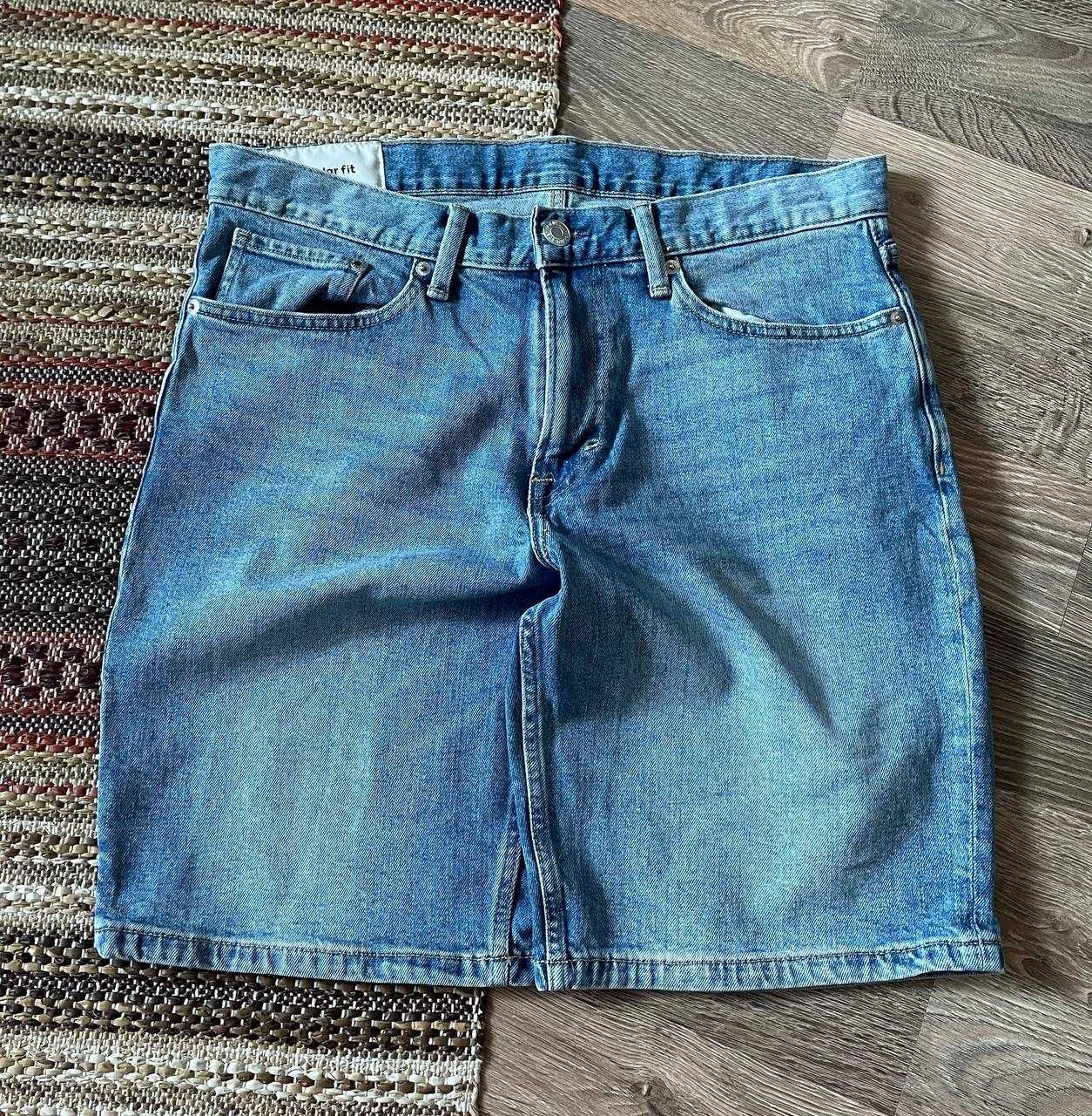 Широкі Джинсові Шорти від H&M Regular wide Fit Розмір 32
