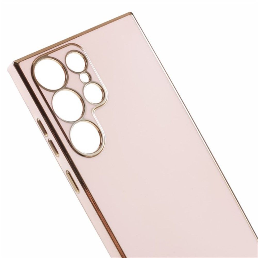 Etui Plecki Samsung Galaxy S23 Ultra Różowy Złoty