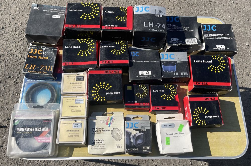 Комплекты фотопринадлежностей и аксессуаров.