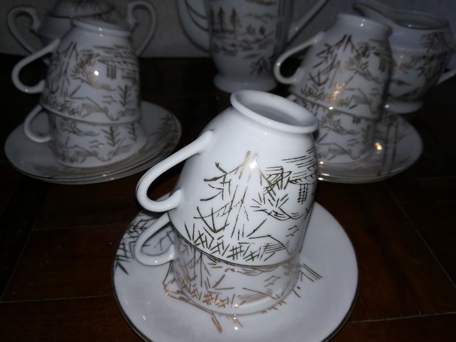 Serviço de chá /café em porcelana Oriental (Chinês) - vintage