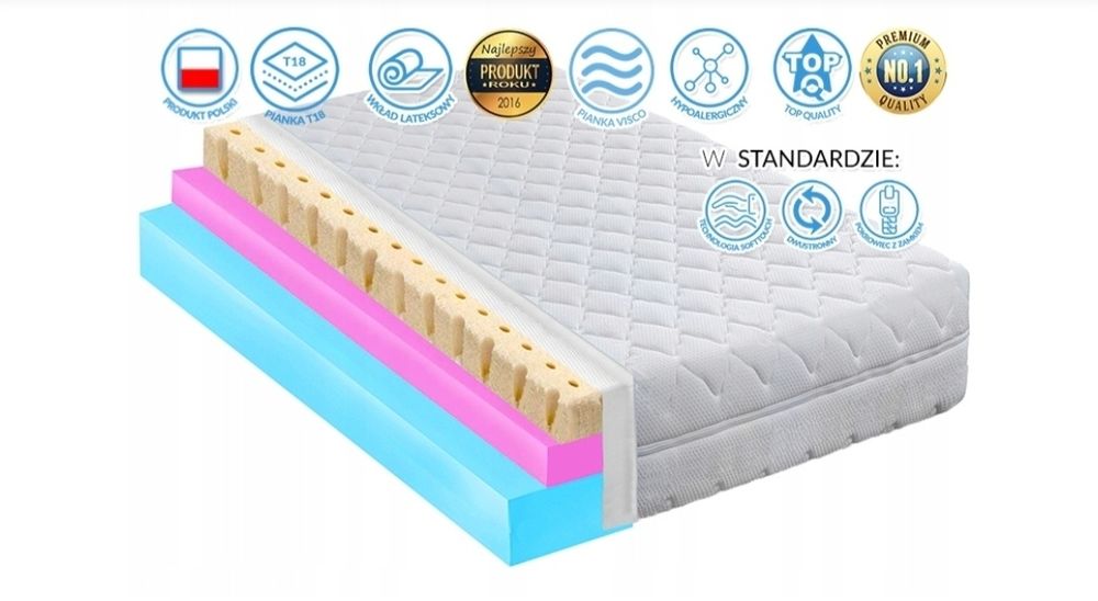 Materac 110x200 prawie jak nowy