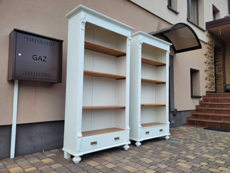 Biblioteczne Regały Sosnowe Komplet