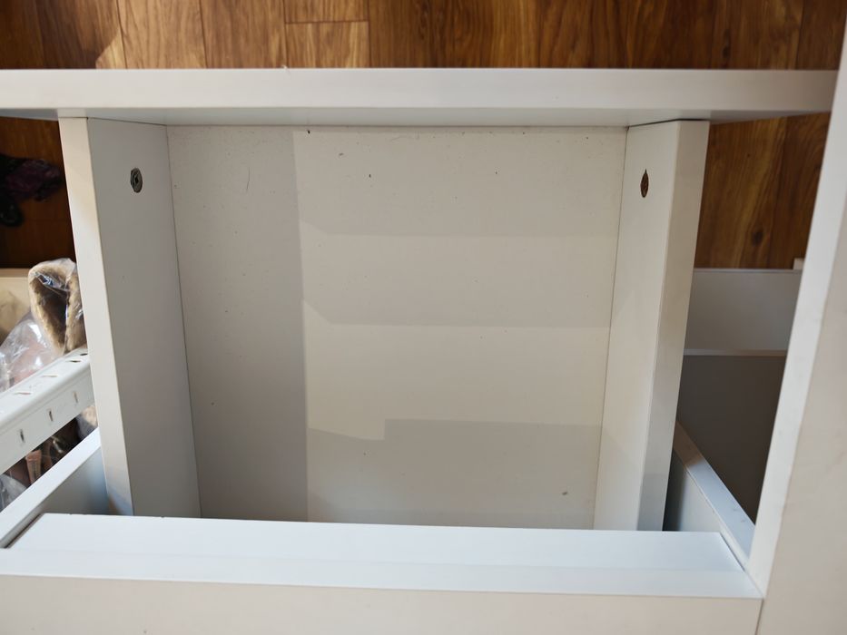 Białe Biurko Rogowe Narożne Biurowe