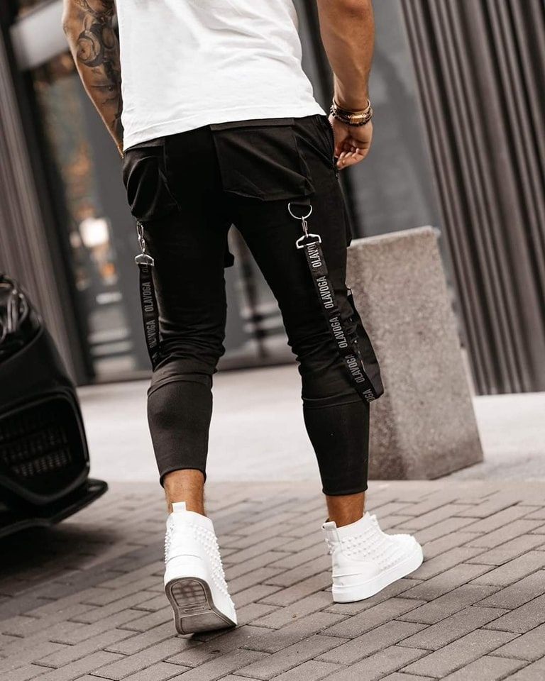 Spodnie męskie Jogger Irvin M L XL czarne