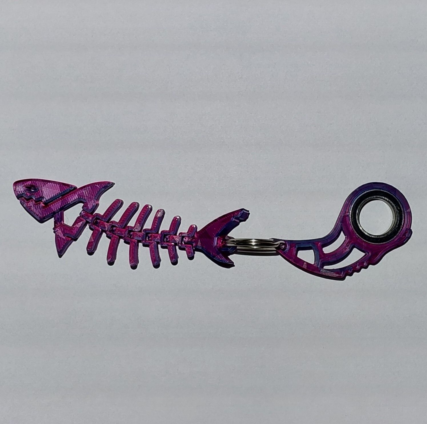 Keyrambit + Rekin wydruk 3D Shark brelok keyspiner spiner