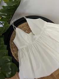Платье белое мини zara xs