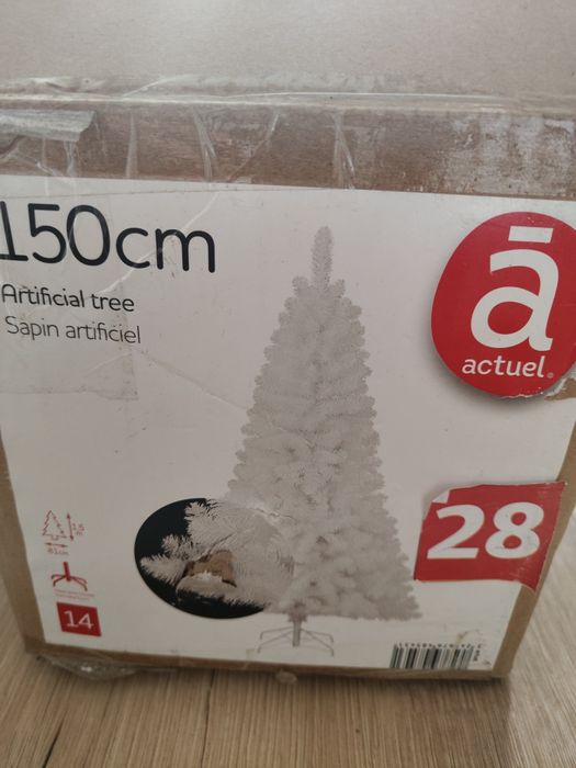 Sztuczna Biała choinka