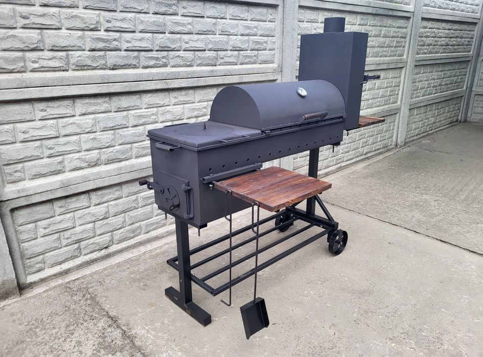 • Від Завода! 3/4/5мм! Посилений Мангал Барбекю з Коптильнею та Пічкою