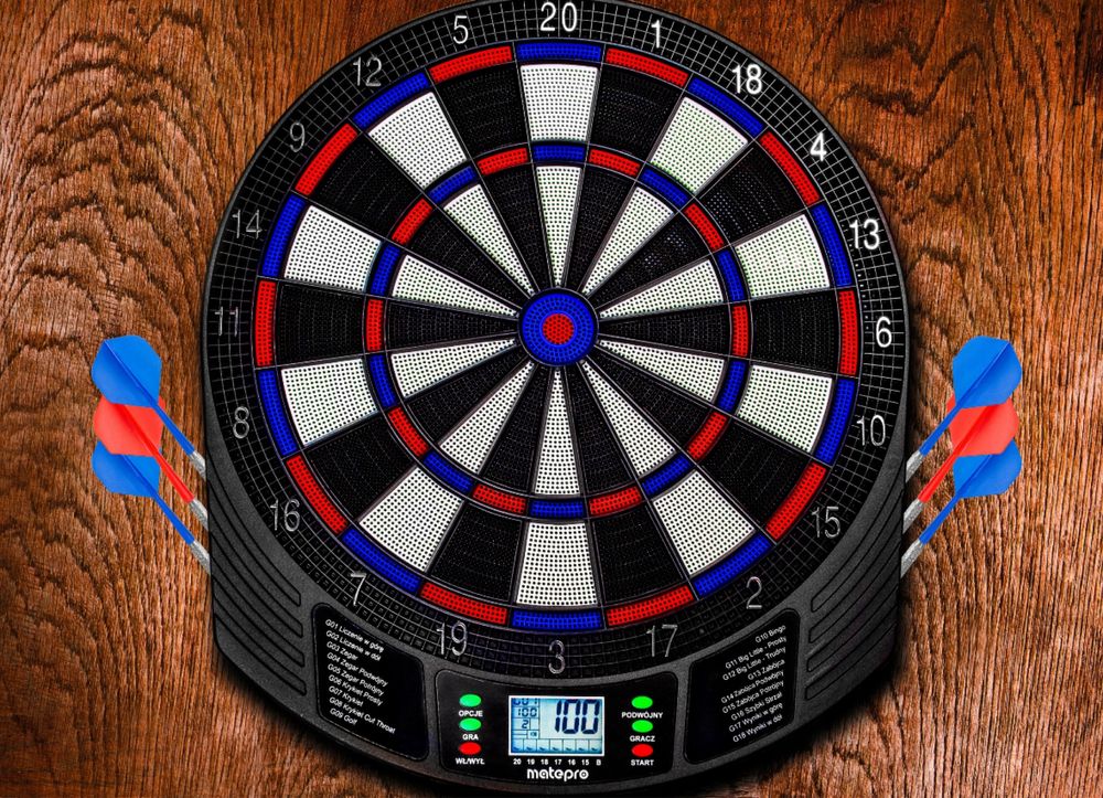 Dart Gra Tablica w Lotki Rzutki Darta Tarcza Elektroniczna Prezent