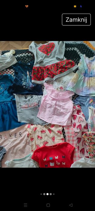 Paka ciuszków dla dziewczynki 110/116