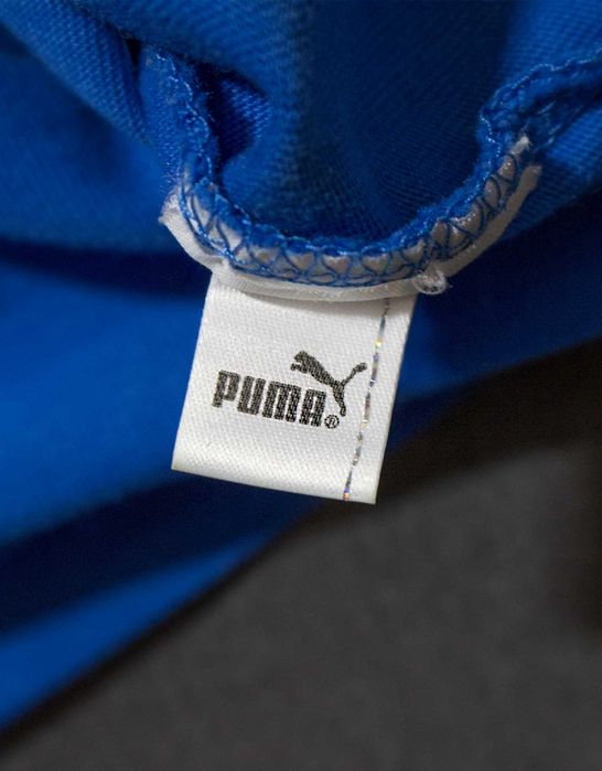 Niebieska chabrowa koszulka tshirt damski Puma S