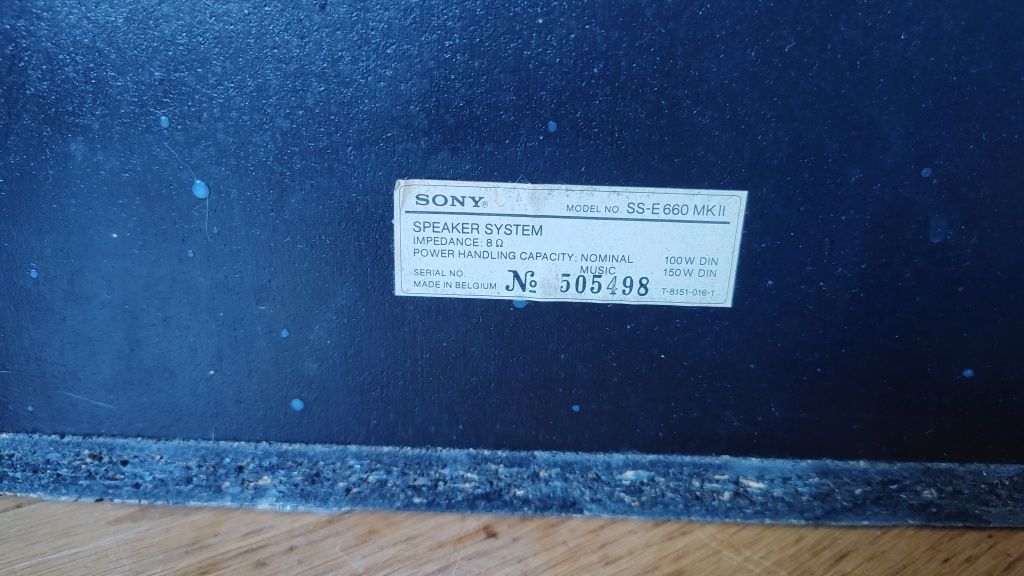 Sony kolumny głośnikowe ss-e 660 Mk ll