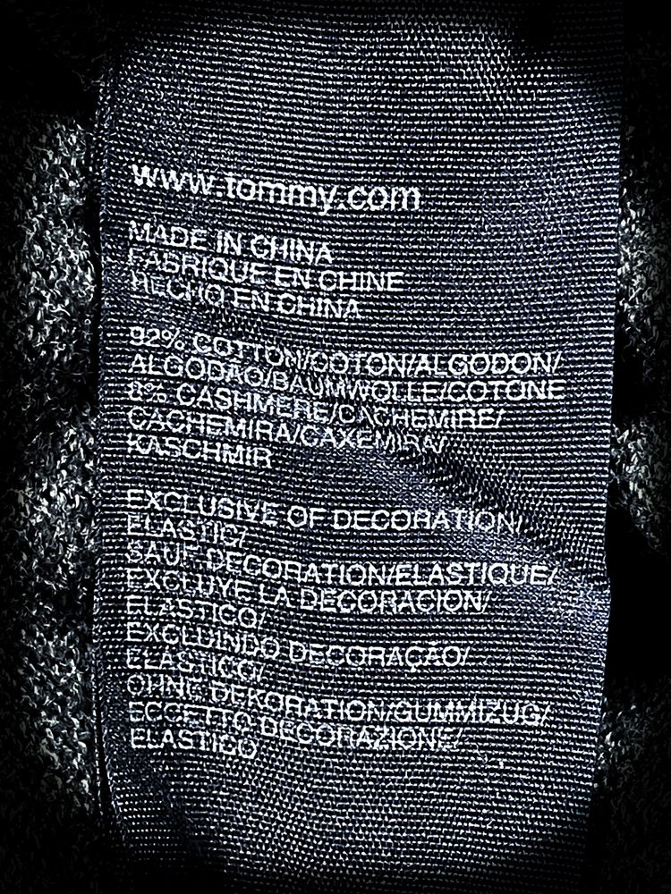 Stylowy Czarny Męski Sweter «Tommy Hilfiger» Roz: M