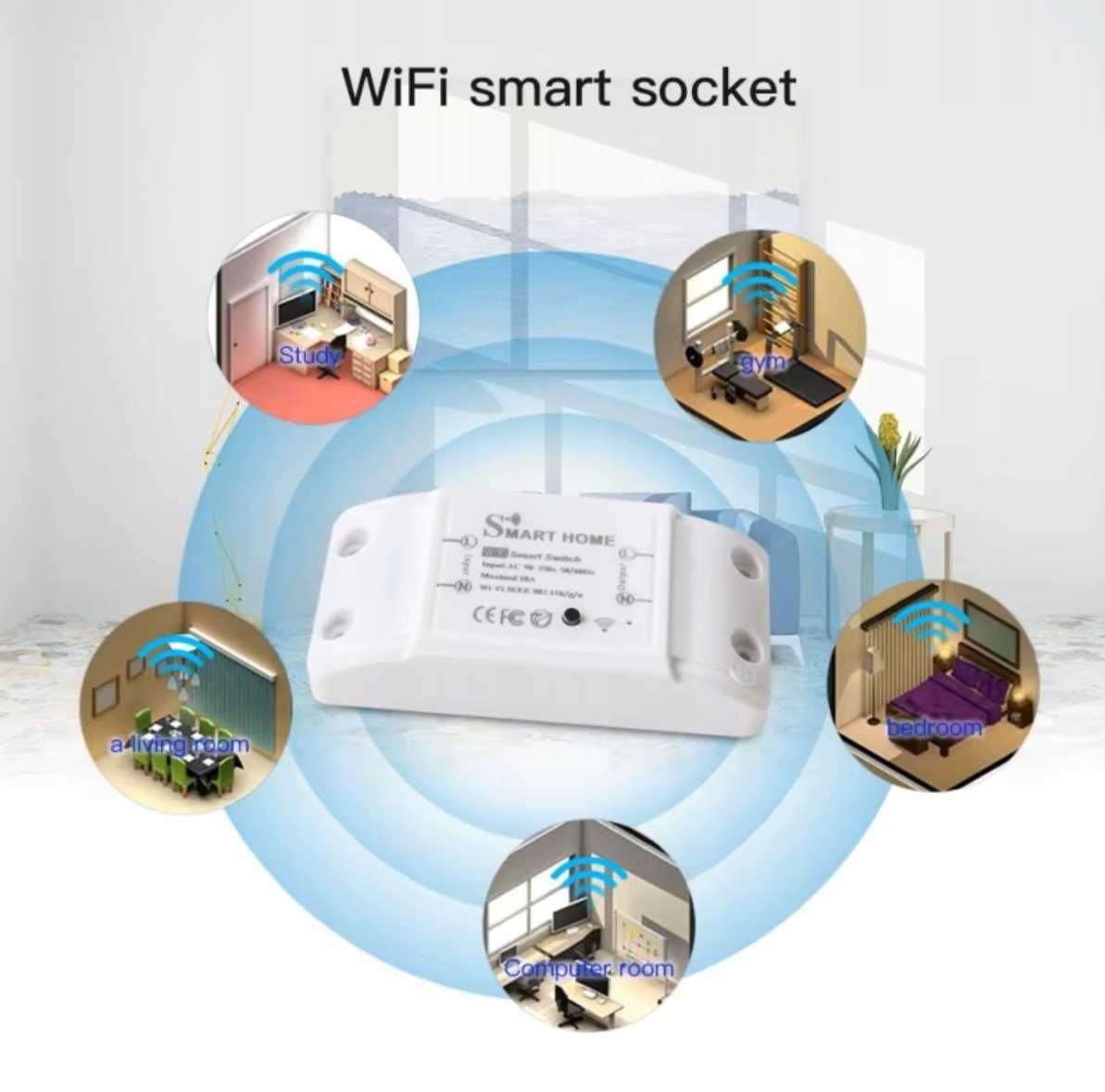 Włącznik WiFi TUYA Smart 10A Przekaźnik Programator czasowy