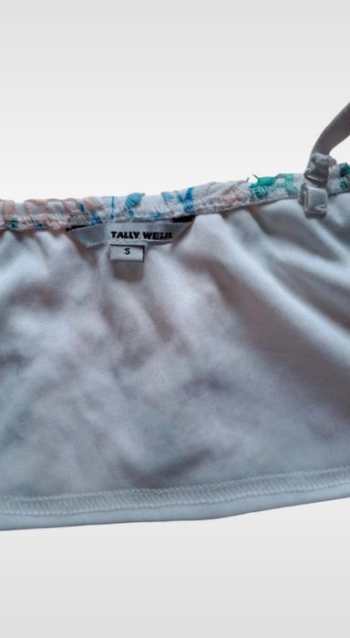 Damski koronkowy crop top