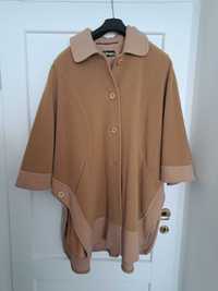 Peleryna plaszcz r 44 wool camel