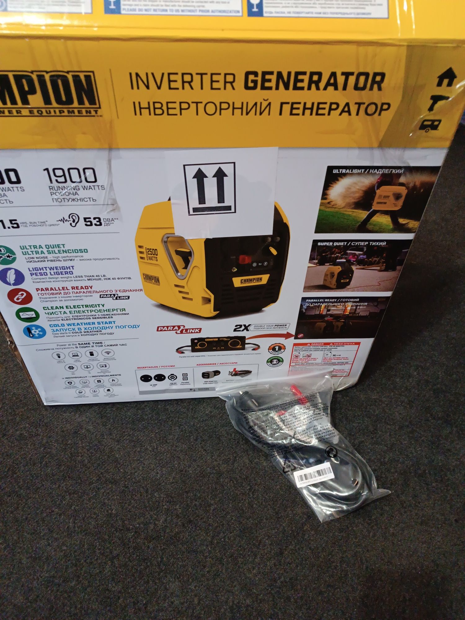 Інвекторний генератор CHAMPION з гарантією