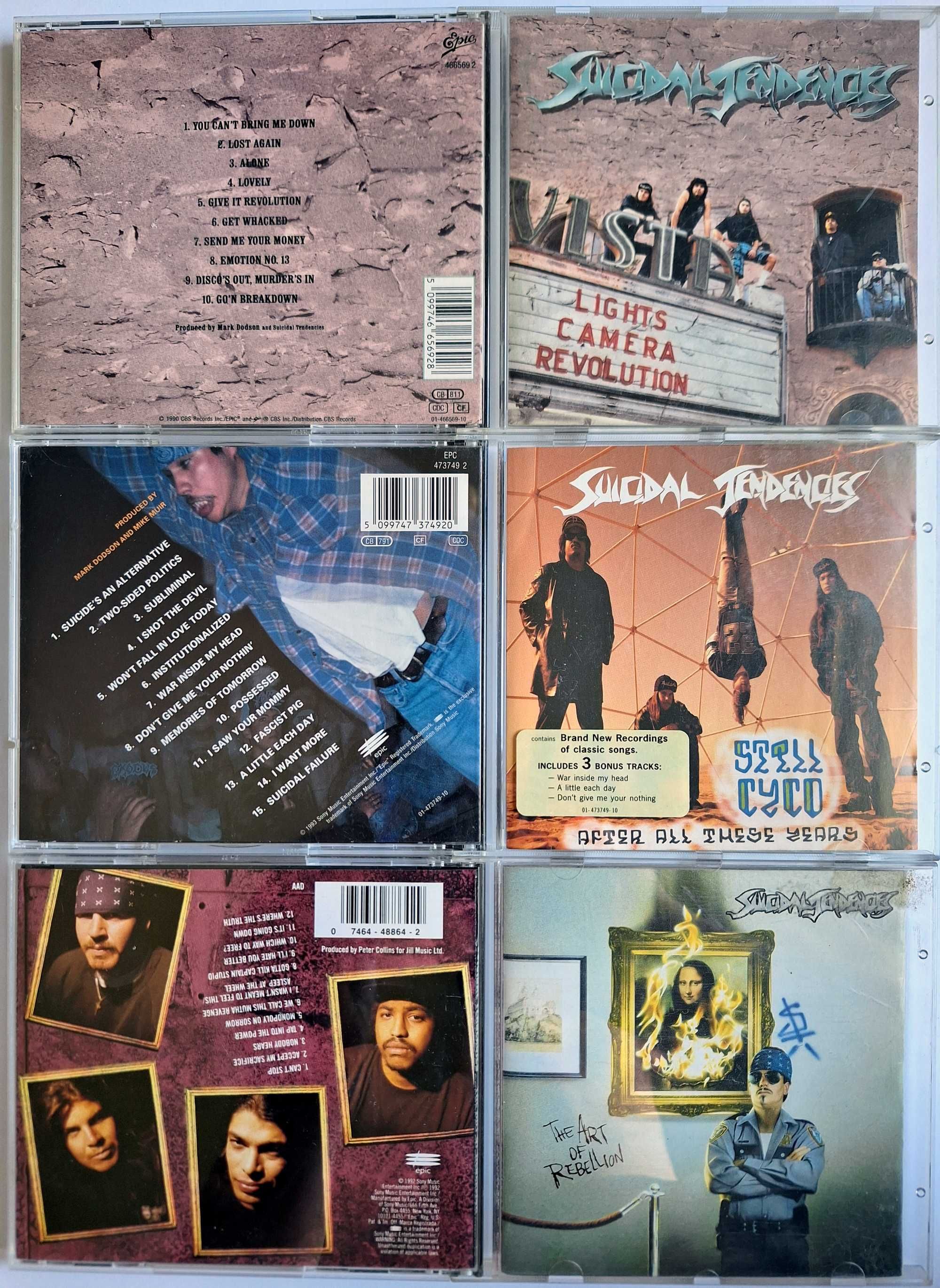 3 CD Suicidal Tendencies “Lights Camera” “Art Of Rebell” “Still Cyco”