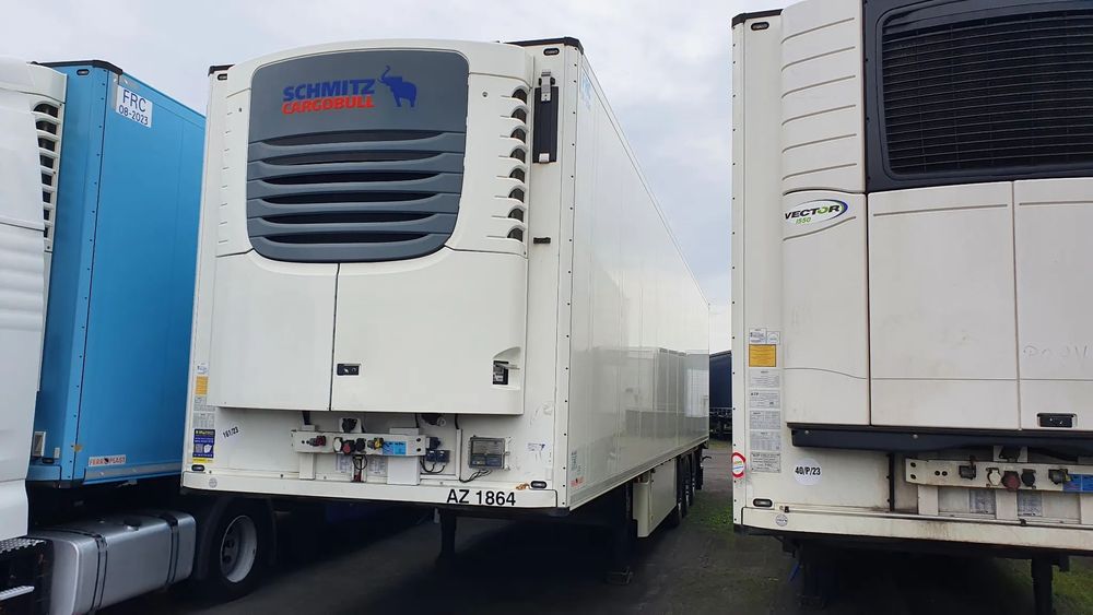 Schmitz Cargobull SCB*S3B  wynajem chłodnia AIR CARGO, kwiatówka, podnoszone 2 osie