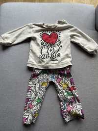 Komplet  bluza i spodnie H&M Keith Haring 92cm