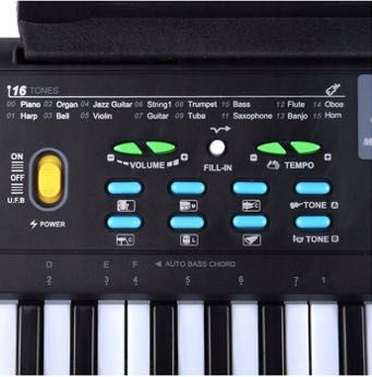 Keyboard nowy idealny do nauki na prezent 61 klawiszy zestaw