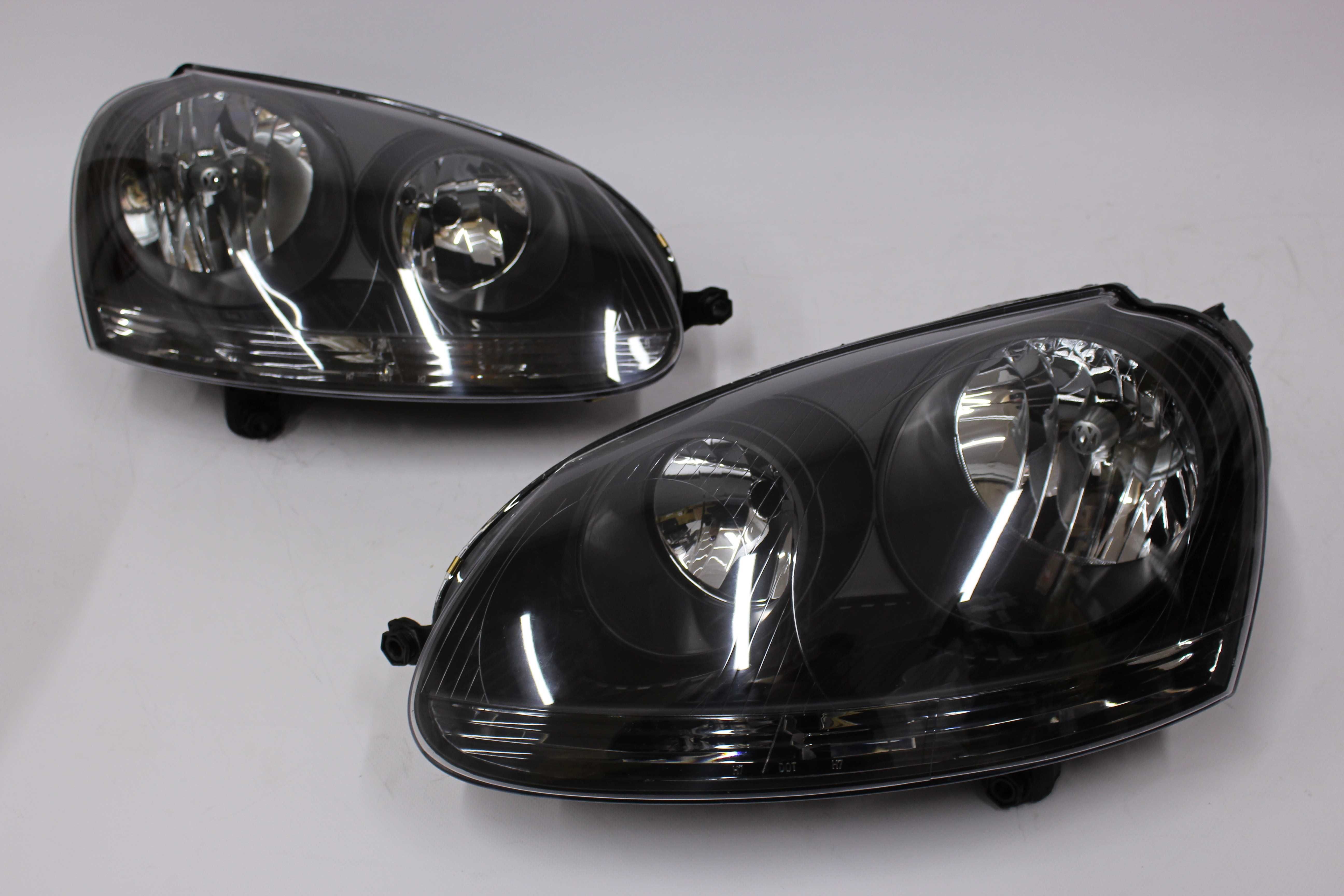 Lampy przednie przód VW GOLF 5 V H7 03-09 CZARNE BLACK Tuning IGŁA