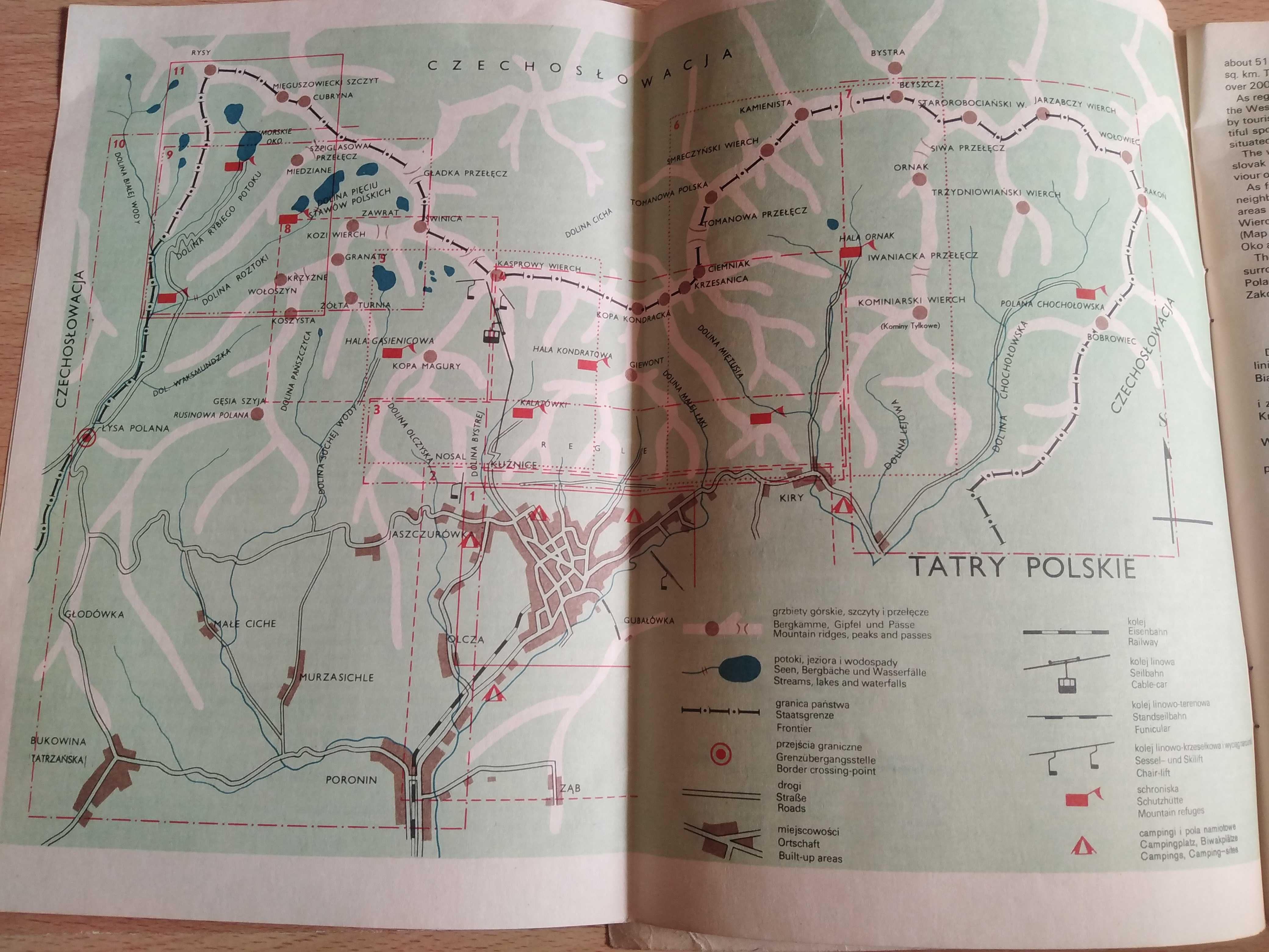 Tatry Polskie Szlaki Turystyczne 1984 Stara Książka