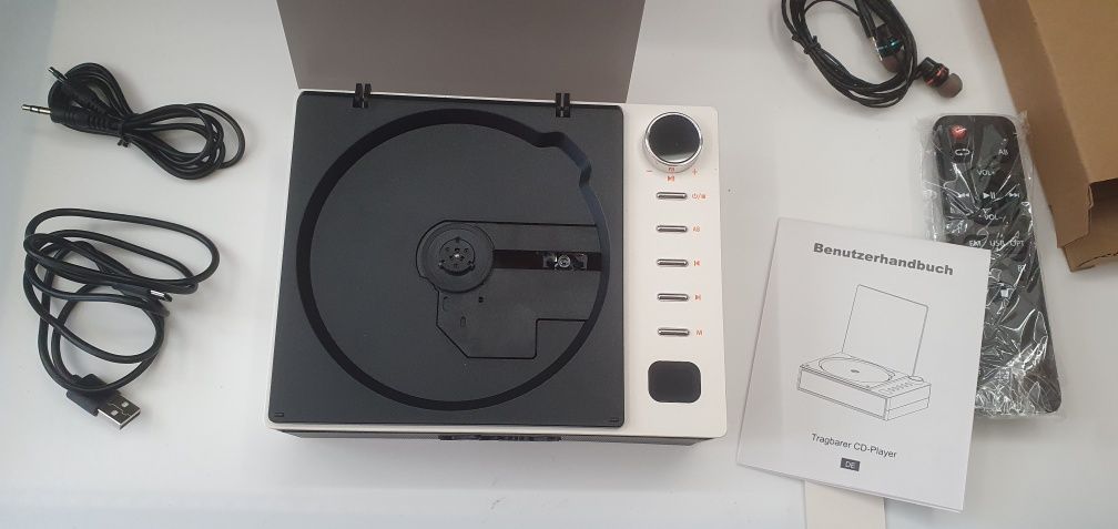 Odtwarzacz CD/ Radio FM/ Bluetooth Model L-CD201 bateria 2600 mAh