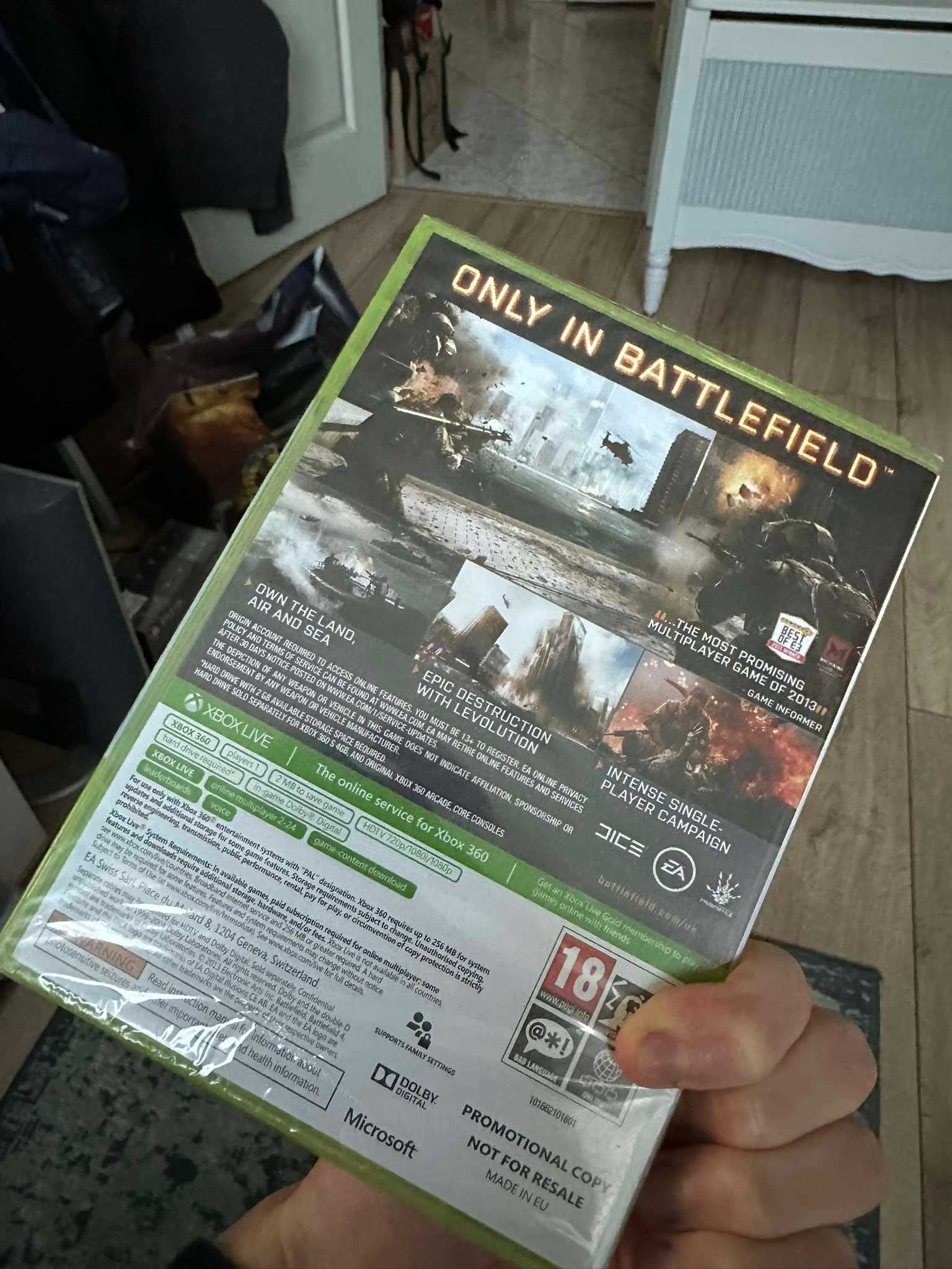 Battlefield 4 Xbox 360 PROMO nowy z defektem
