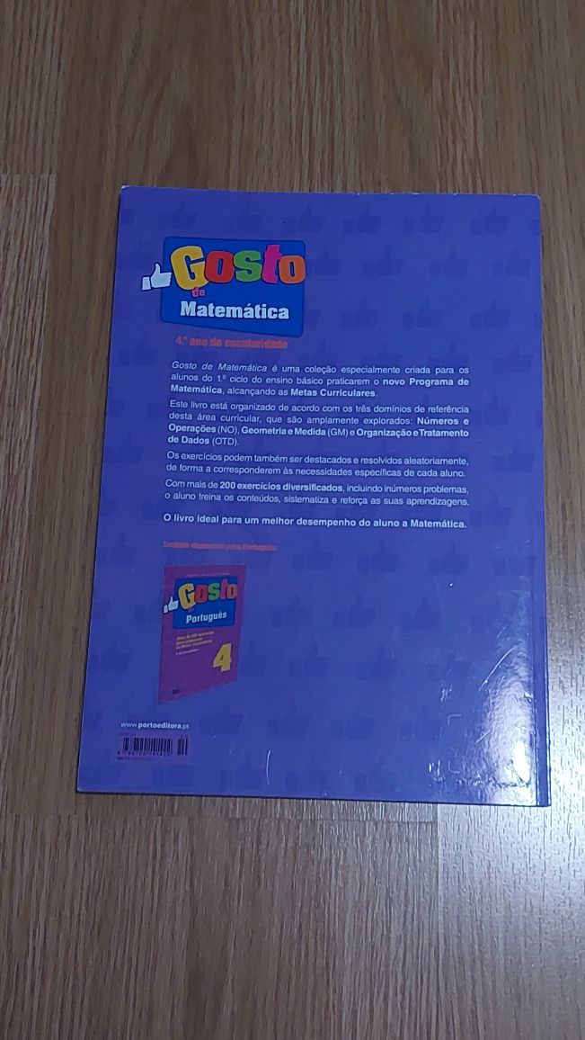 Livro de fichas de Matemática 4° Ano ( cada livro é 8€