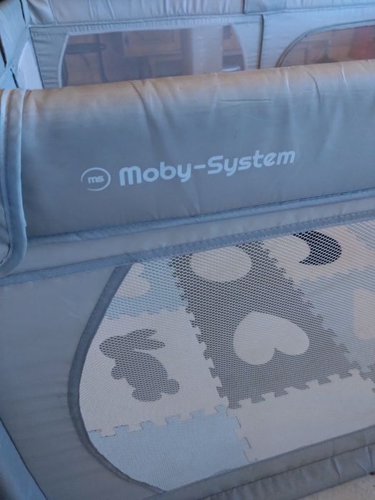 Wielki markowy Moby-System kojec puzzle piankowe i uchwyty do wstawani