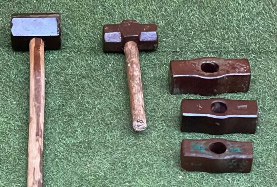 Ferramentas antigas, marretas, coleção