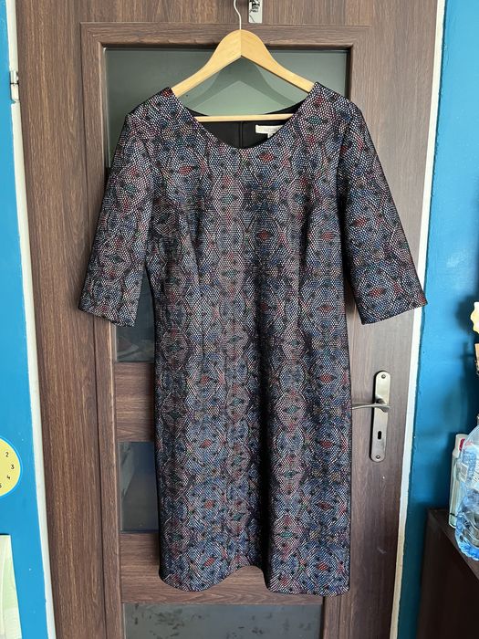 Sukienka wizytowa wzory kolory Lattore r.46