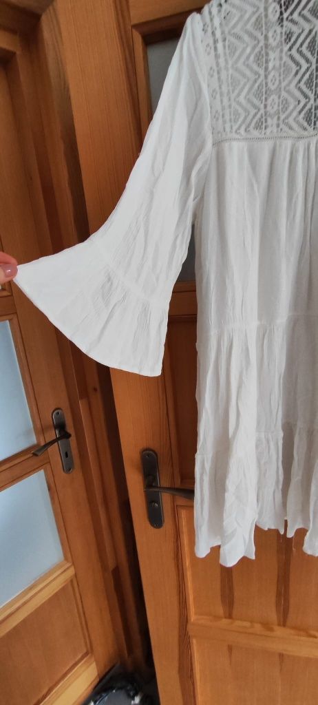 Sukienka biała Boho