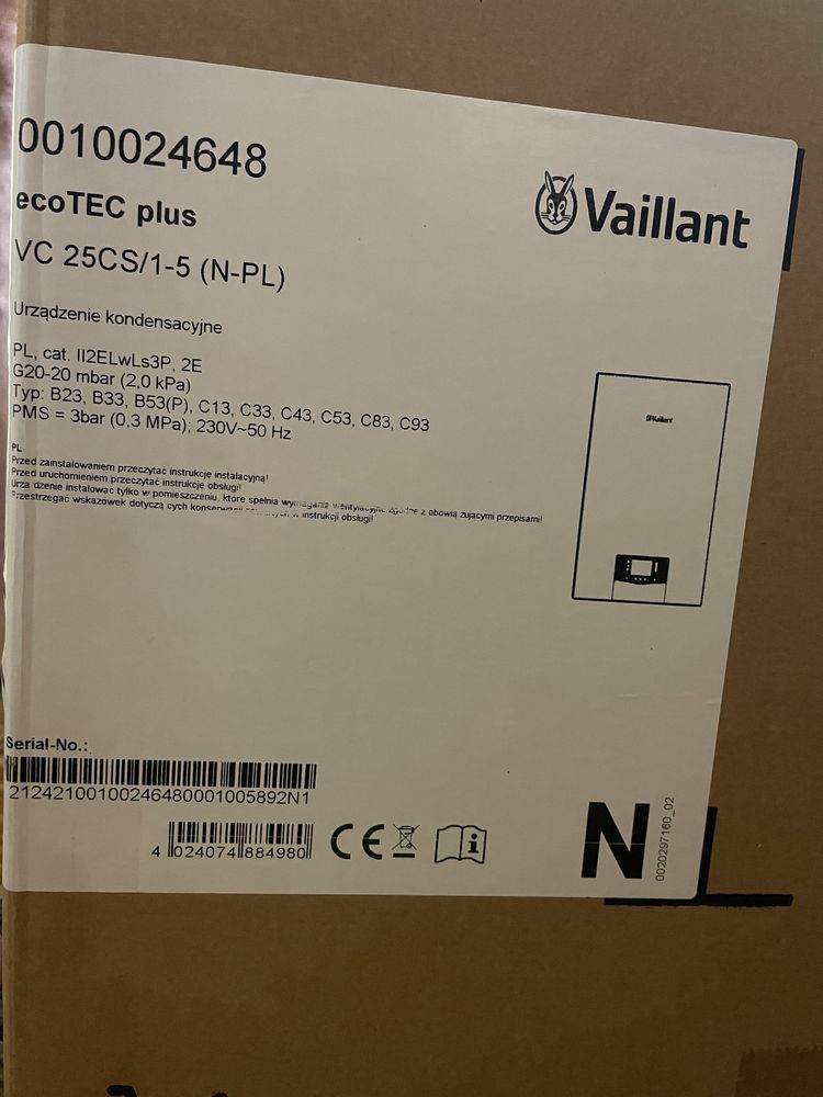 Котел газовий Vaillnt ecoTEC plus VC 25CS/1-5 (N-PL)