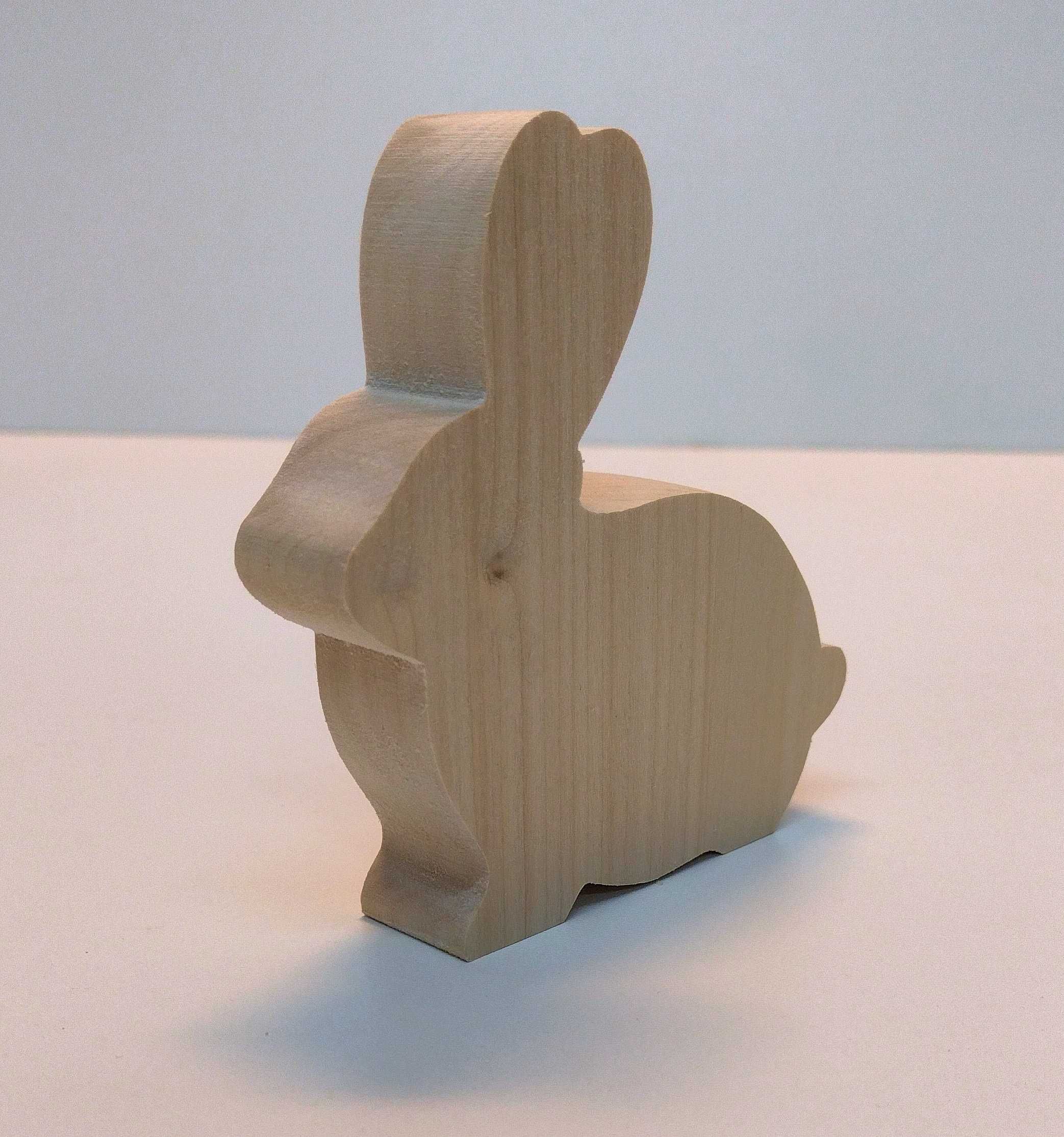 ZAJĄC WIELKANOCNY figurka drewniana królik 3D