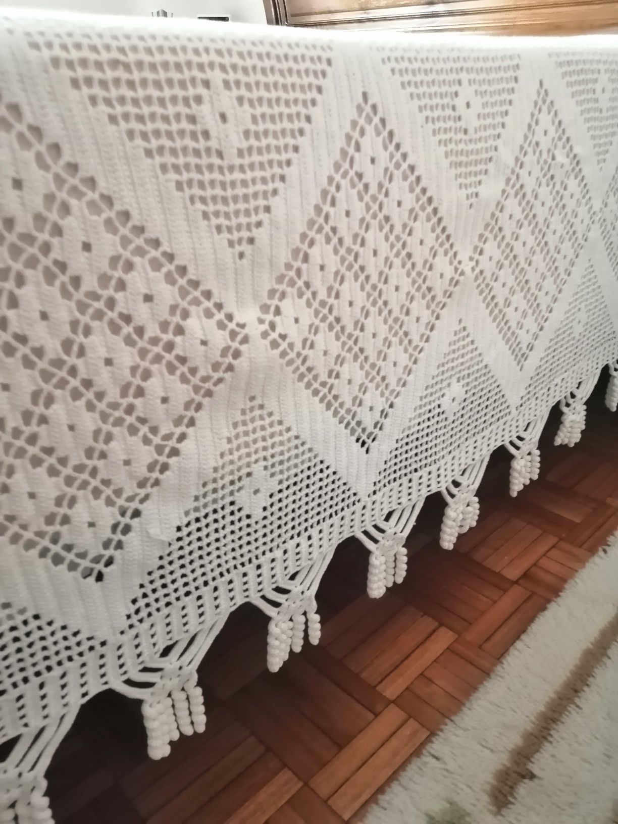 Colcha antiga em crochet