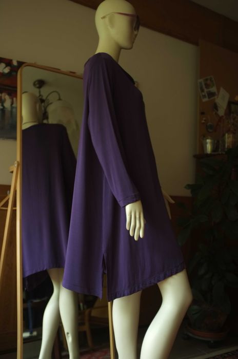 sukienka tunika oversize Silbor lejąca ciążowa minimalistyczna