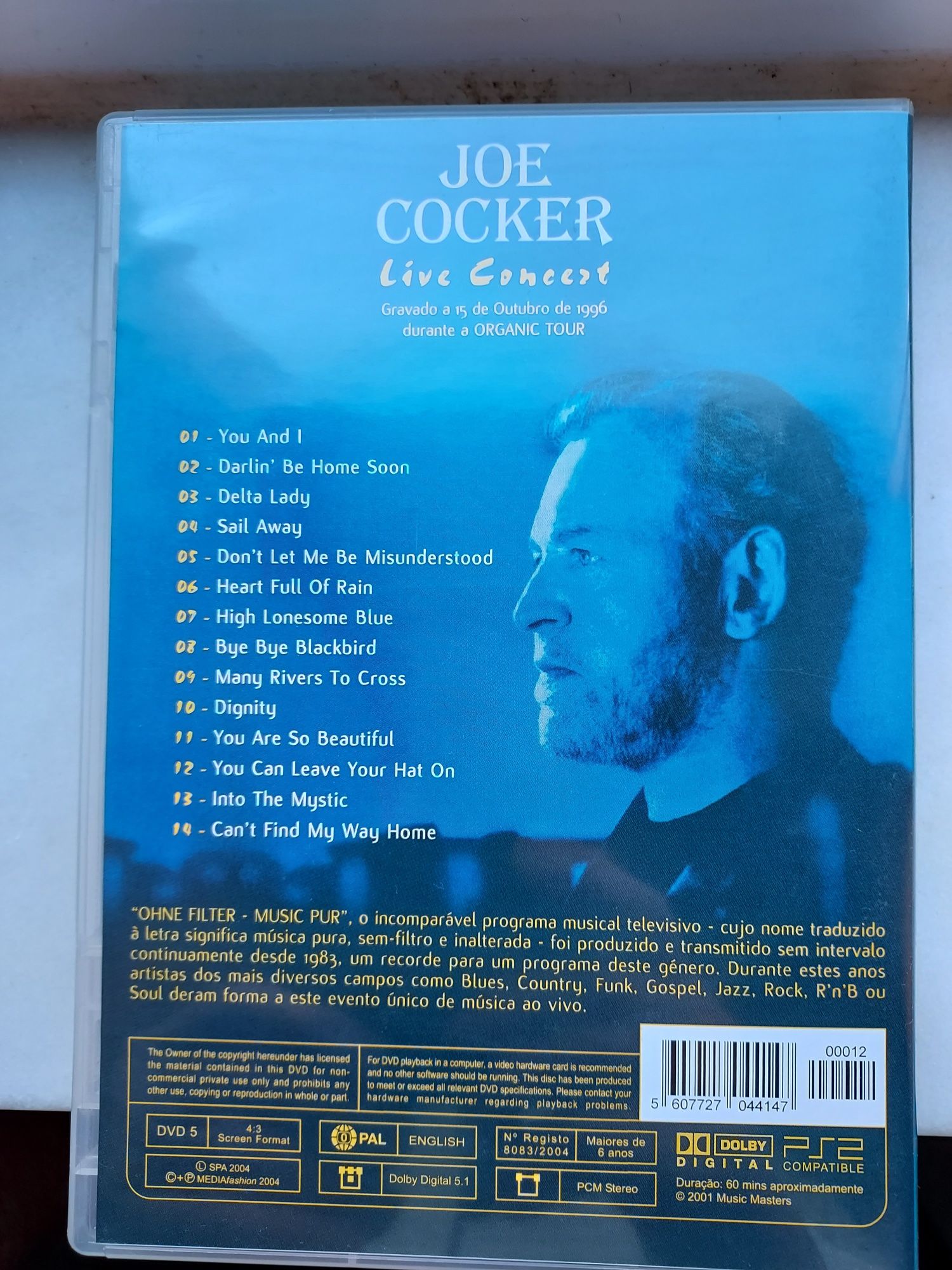 Vendo concerto em DVD  de Joe Cocker