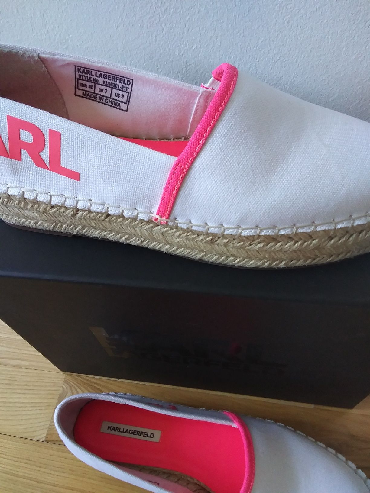 Karl Lagerfeld 39/40 nowe buty espadryle sleep on