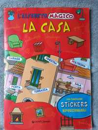 La casa książka z zadaniami słownik po włosku dla dzieci