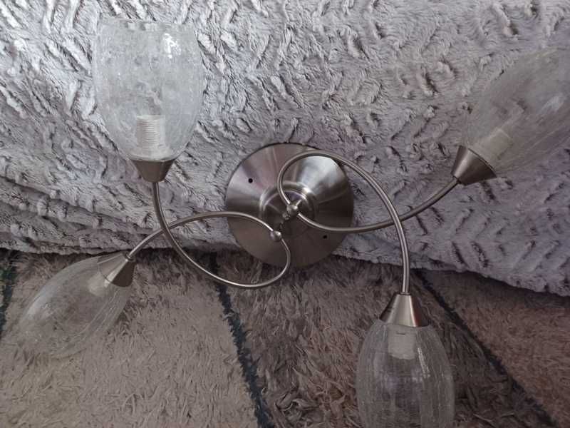 Lampa wisząca sufitowa 4 klosze