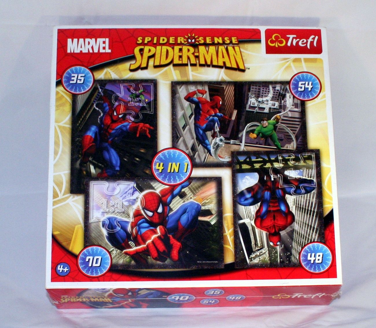 Puzzle Trefl Spider Man 4 w 1 Marvel
Stan nowy w folii.
Wiek 4+. Zawie