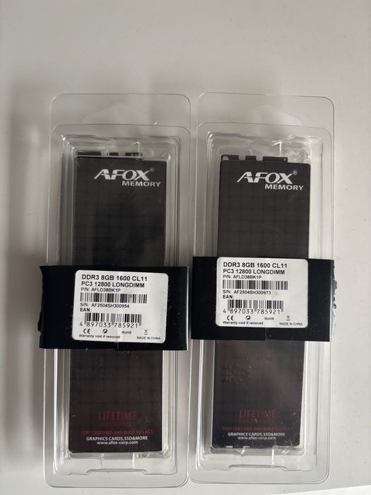 Pamięć Ram Afox DDR3 2x8GB CL11