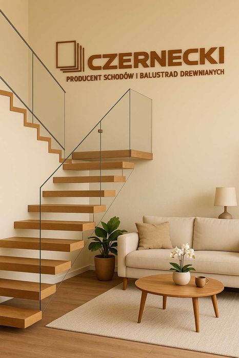 Nowoczesne schody drewniane, dębowe, jesionowe, producent, montaż