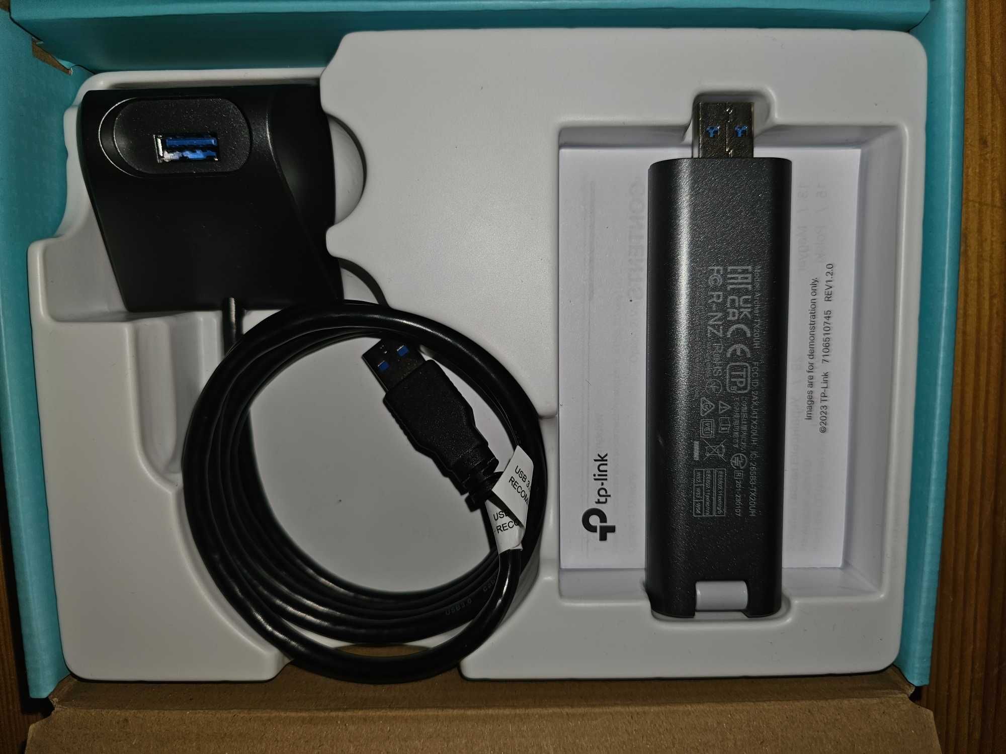 Karta sieciowa WiFi, USB, adapter TPLINK AX1800