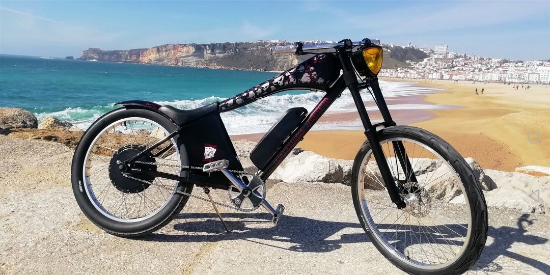 Bicicleta elétrica e-bike chopper custom