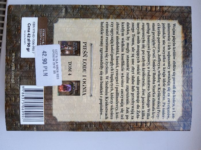 Książka Gra o Tron Uczta dla Wron Sieć Spisków